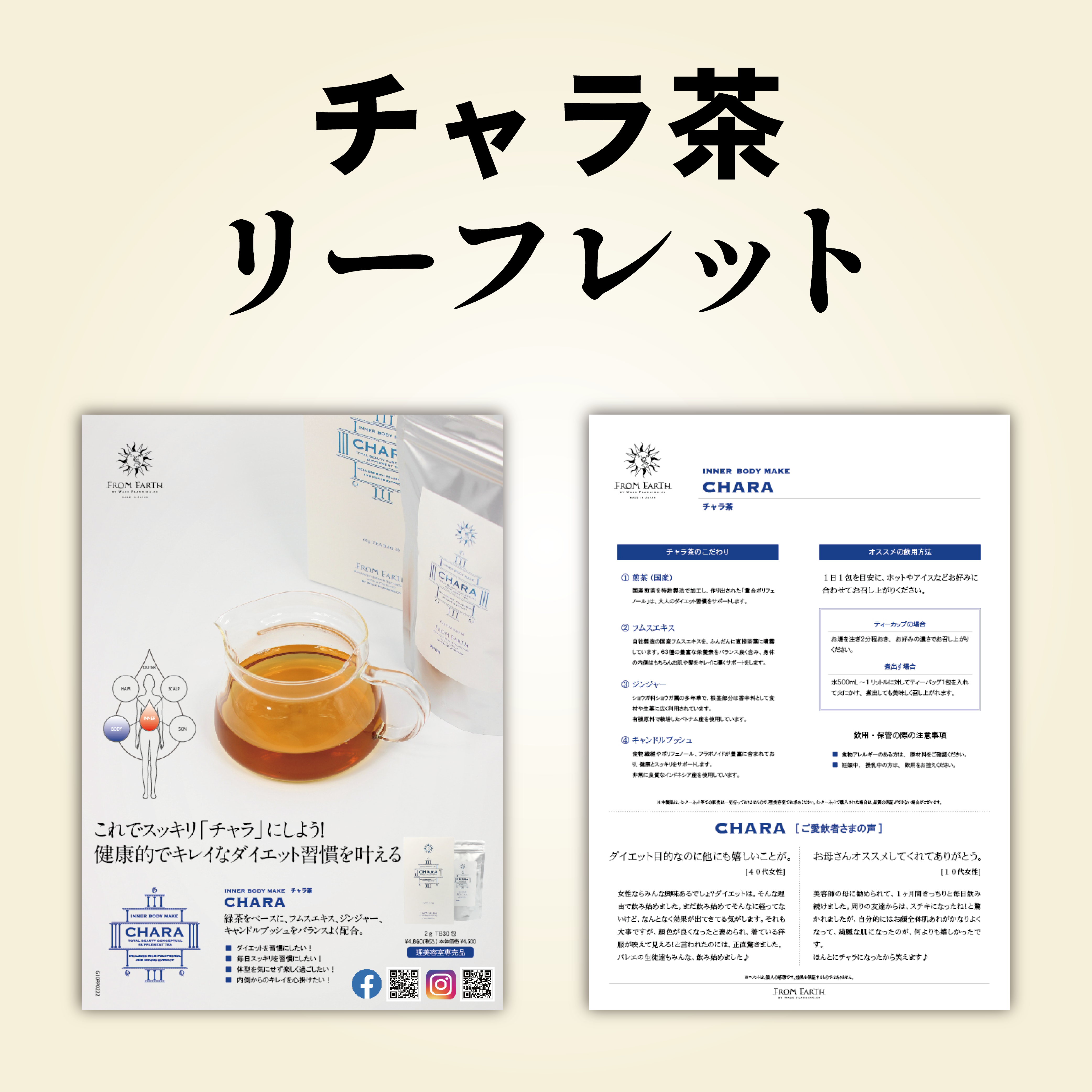 チャラ茶 リーフレット